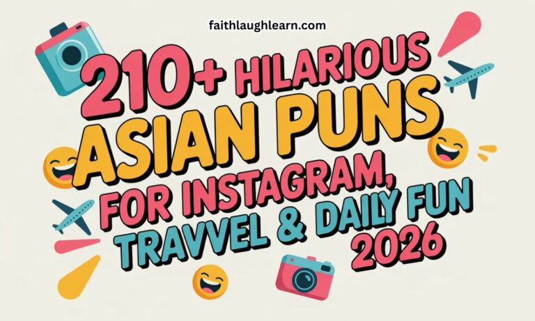 210+ Hilarious Asian Puns & Jokes for Instagram, Travel & Daily Fun 2026