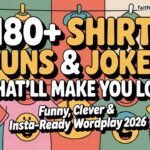 180+ Shirt Puns & Jokes That’ll Make You LOL  | Funny, Clever & Insta-Ready Wordplay 2026