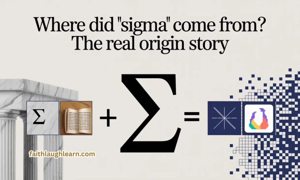Where Did "Sigma" Come From? The Real Origin Story
