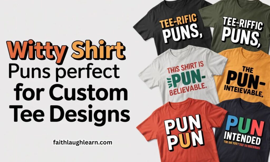 Witty Shirt Puns Perfect for Custom Tee Designs
