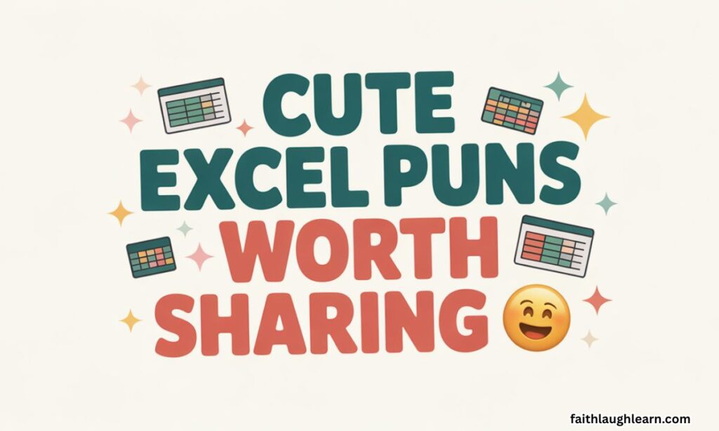 Cute Excel Puns Worth Sharing 🥰