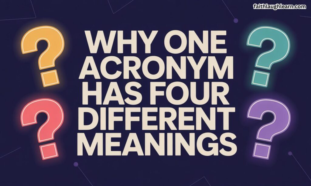 Why One Acronym Has Four Different Meanings