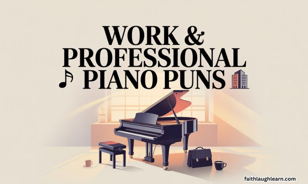Work & Professional Piano Puns 🏢