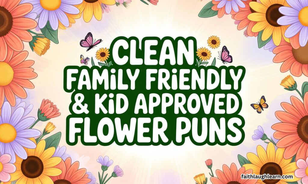 Clean, Family-Friendly & Kid-Approved Flower Puns