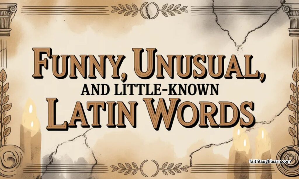 Funny, Unusual, and Little-Known Latin Words