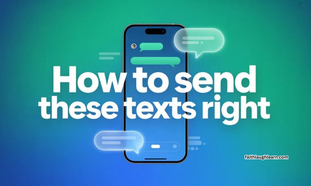 How to Send These Texts Right