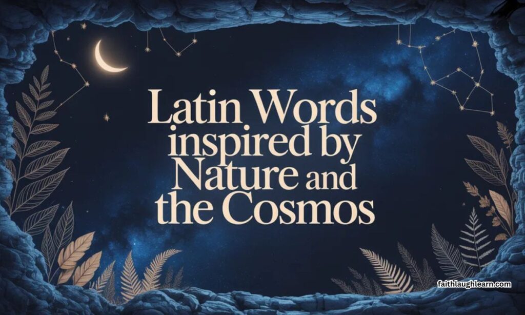 Latin Words Inspired by Nature and the Cosmos