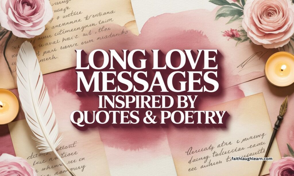 Long Love Messages Inspired by Quotes & Poetry