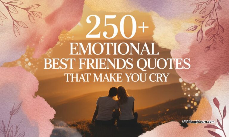 250+ Emotional Best Friends Quotes That Make You Cry