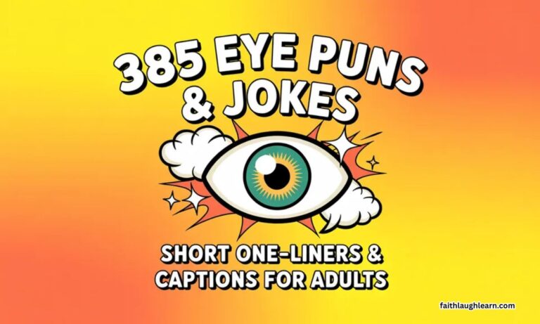 385 Eye Puns & Jokes: Short One-Liners Captions For Adults