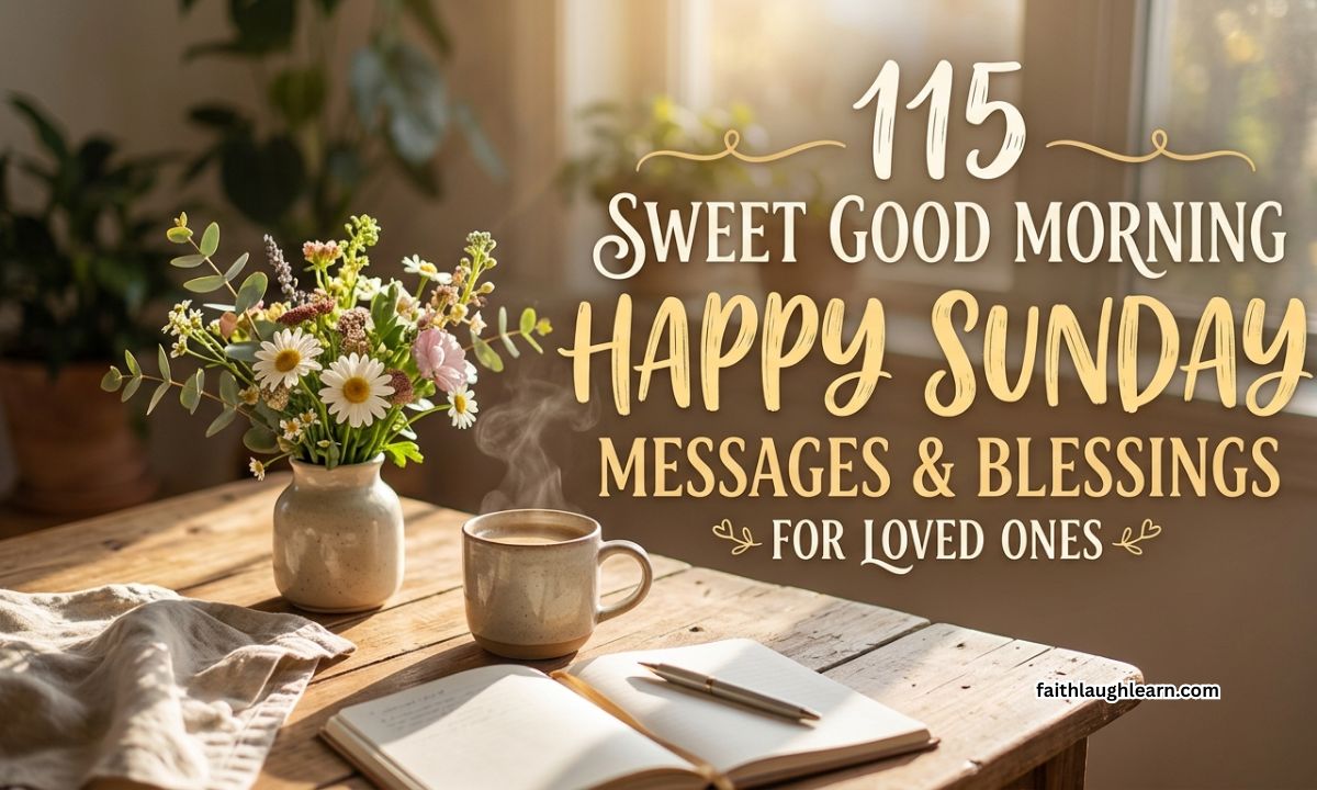 115 Sweet Good Morning Happy Sunday Message And Blessings For Loved Ones